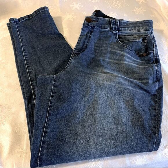 Democracy Ab Solution Denim Jeans Skinny Stretch Sz 16 Gorgeous - Picture 1 of 4